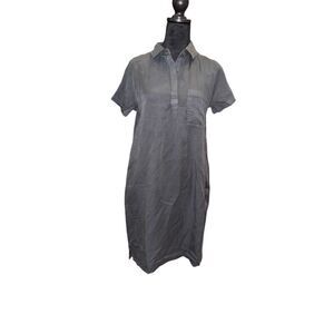 NWT GAP Women's Lightweight Relaxed Fit Tencel Dress grey XS